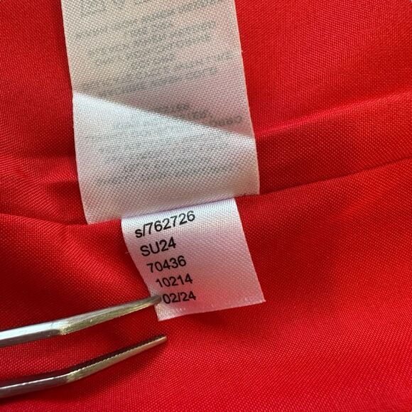 Loft True Red Summer 24' Linen Blend Blazer, 14 - Picture 10 of 10